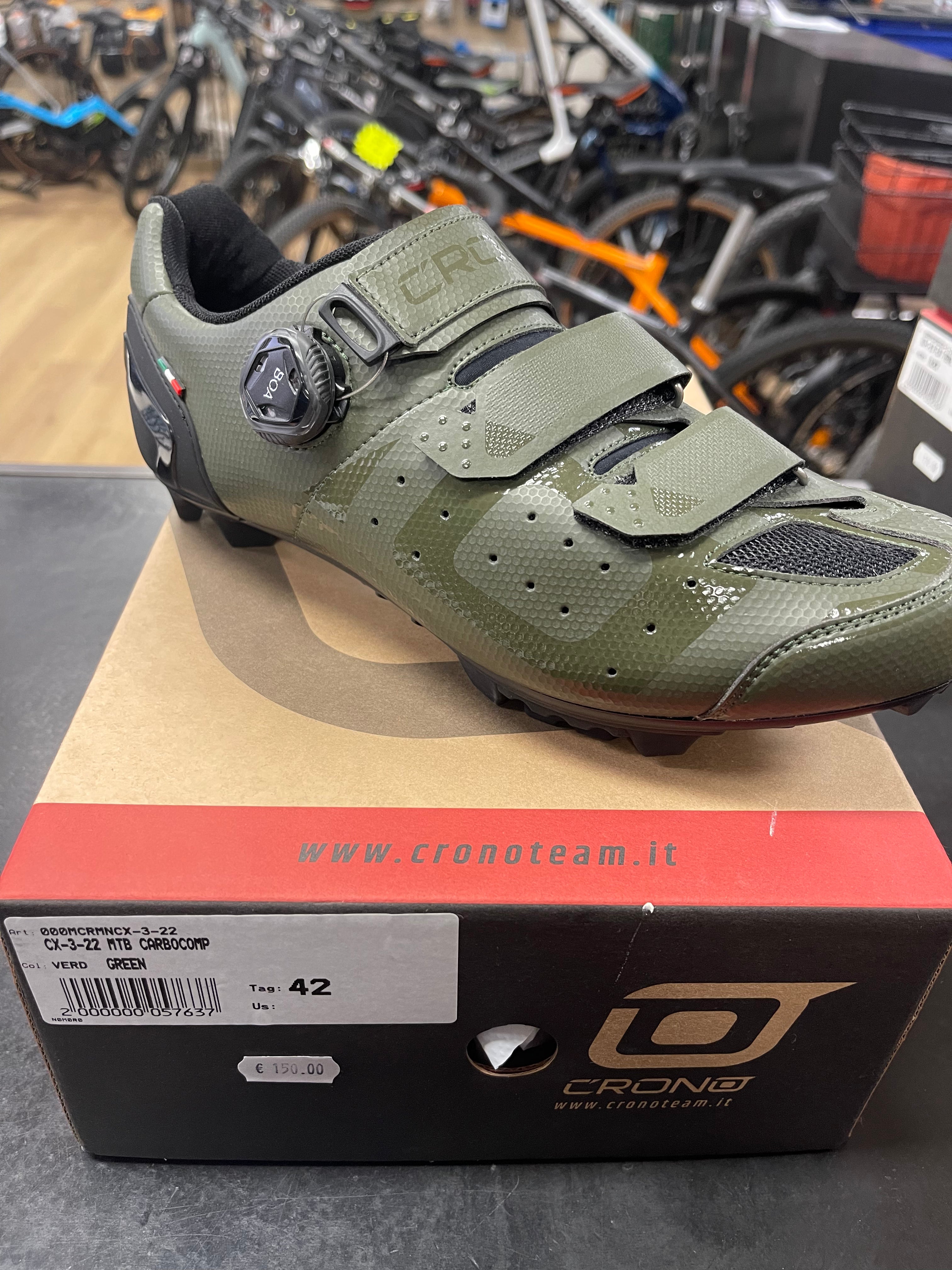 Scarpa MTB Crono CX3 colore verde militare mis. 42