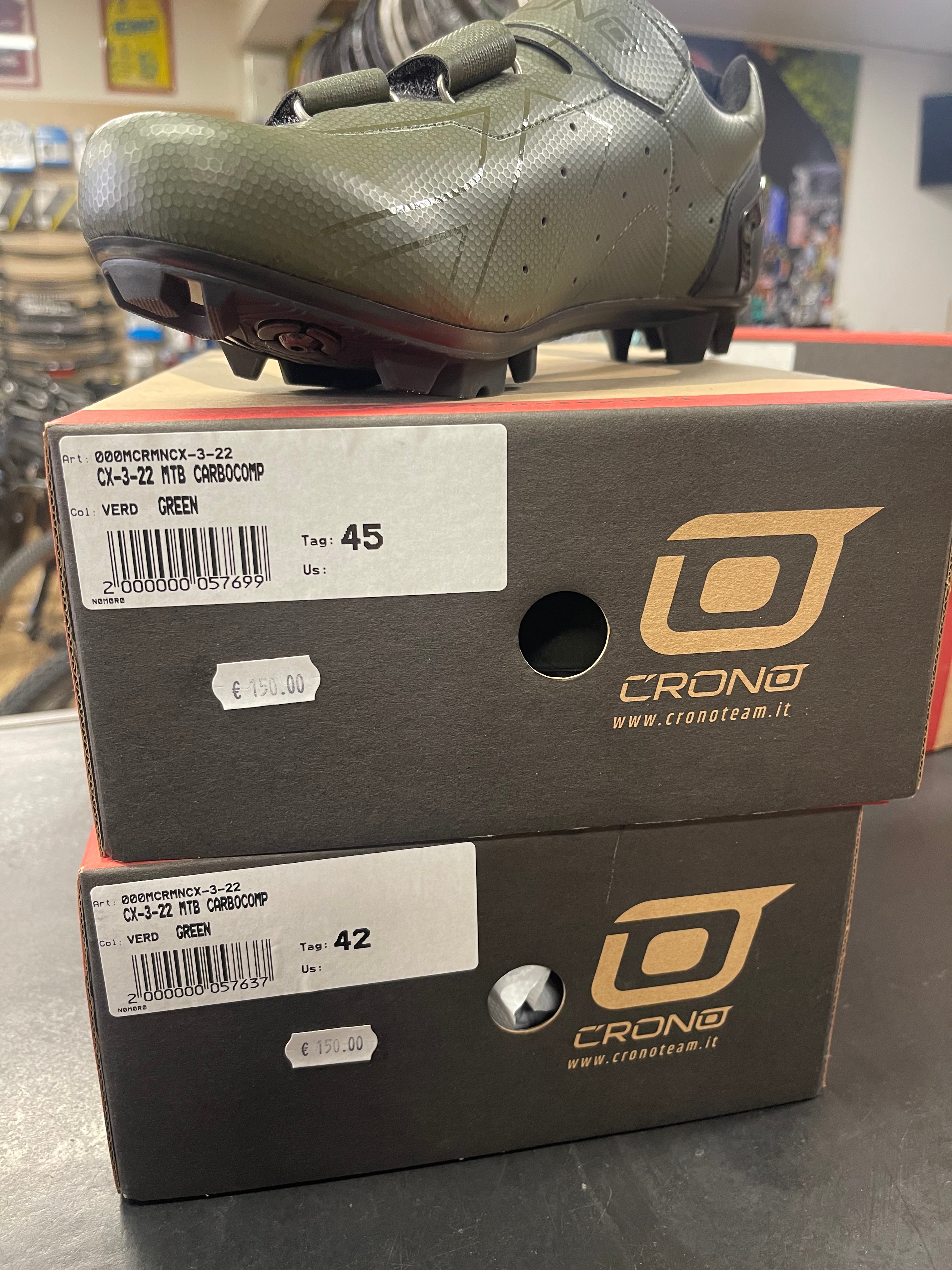 Scarpa MTB Crono CX3 colore verde militare mis. 42