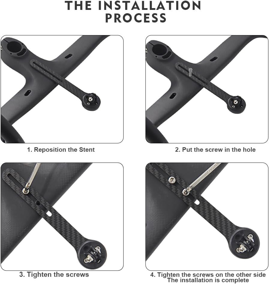 Supporto Carbon per dispositivo Garmin/Cateye/Wahoo e Bryton manubrio integrato