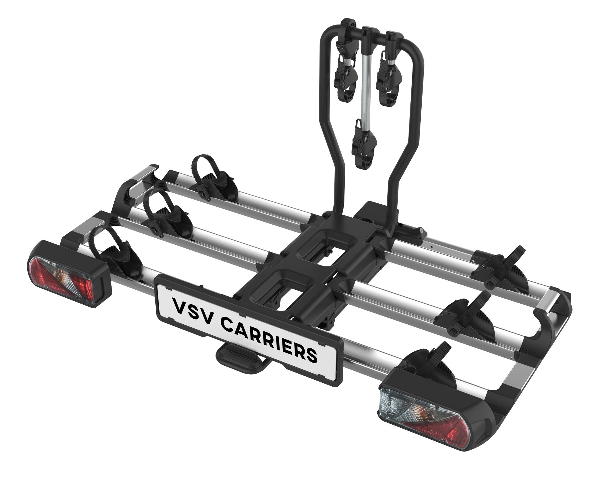 VSV Carriers Portabici Gancio Traino E3 3 Bici Compatibile E-bike