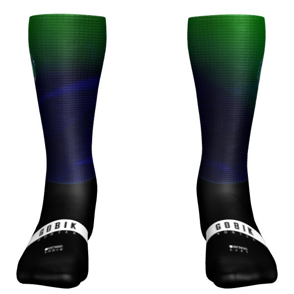 Vortex Dusk Cycling Sock - Team Green Devils