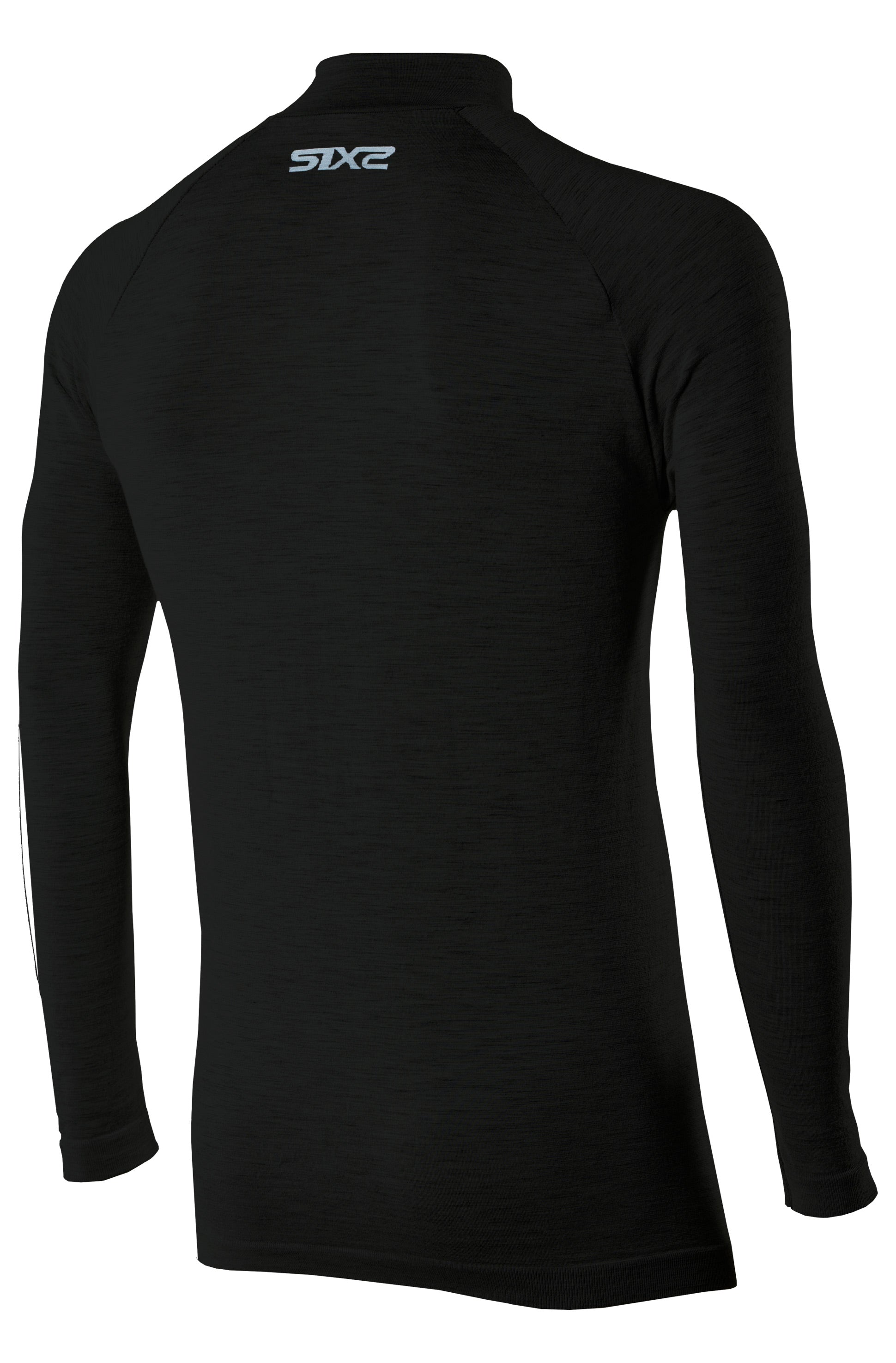 Sixs Merino Wool Long Sleeve Turtleneck Zip Top - TS13 Merino