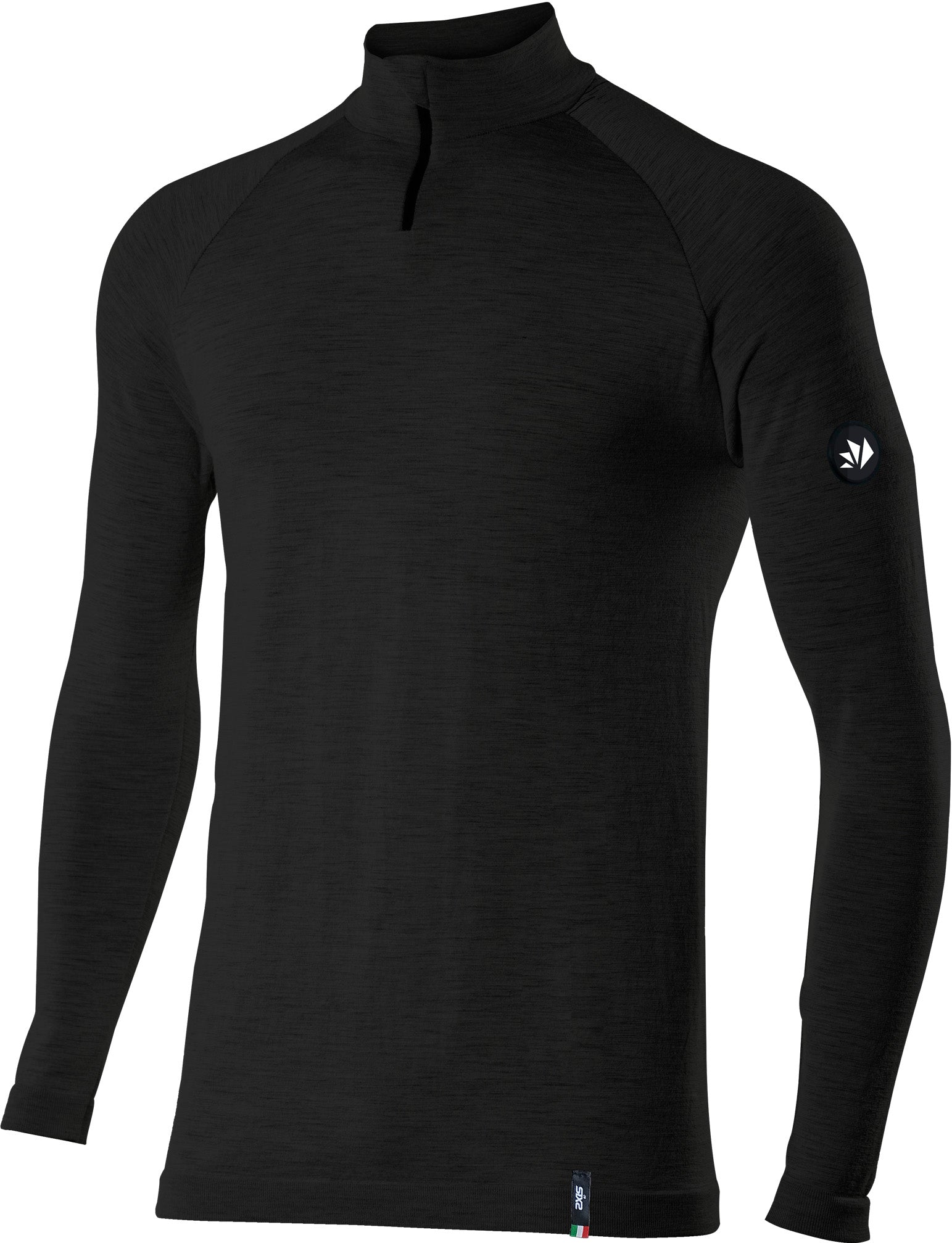 Sixs Merino Wool Long Sleeve Turtleneck Zip Top - TS13 Merino