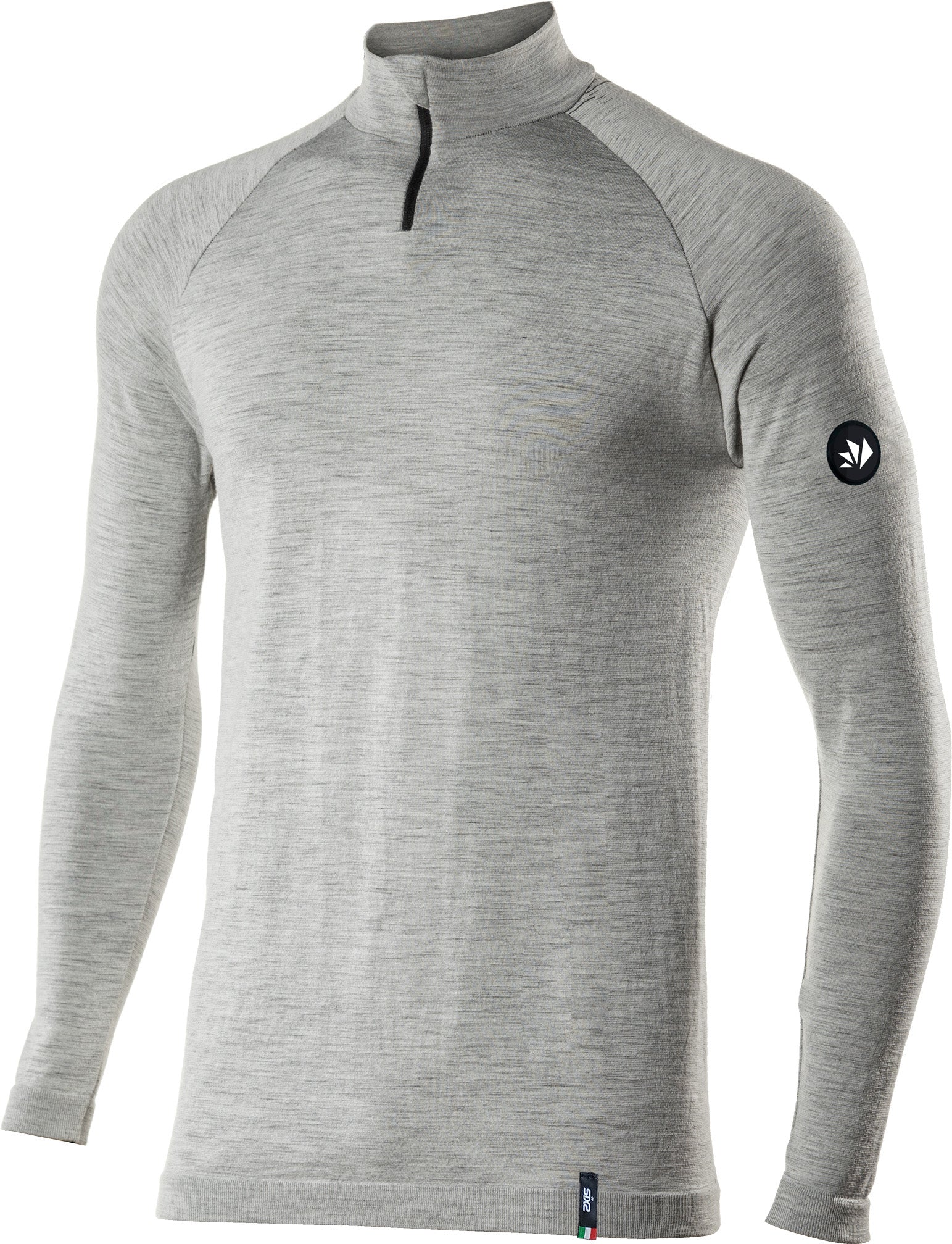 Sixs Merino Wool Long Sleeve Turtleneck Zip Top - TS13 Merino