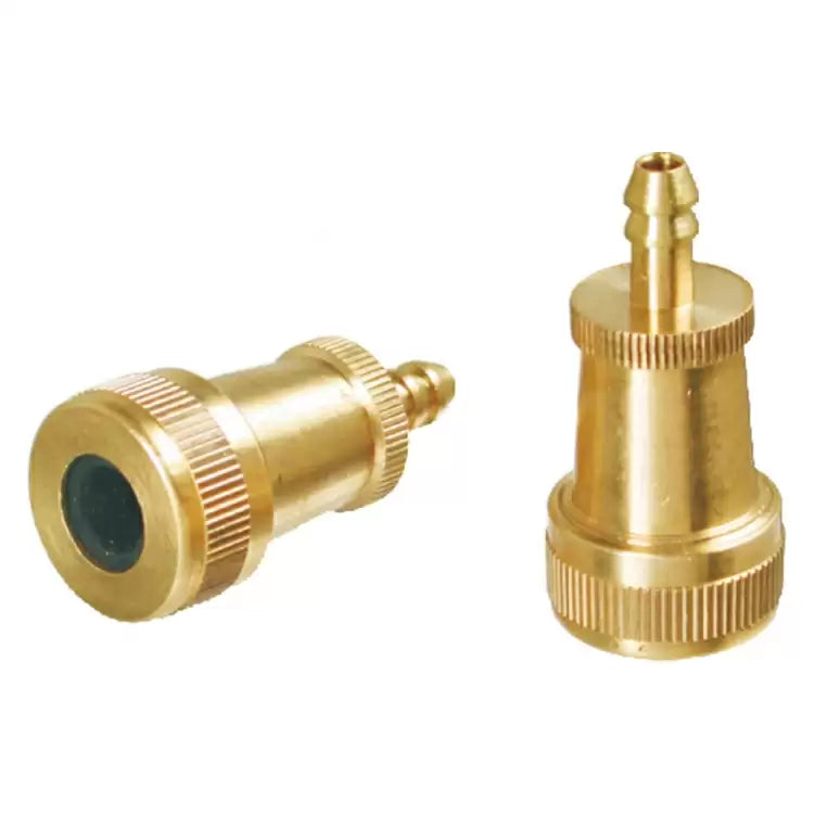 Brass pump fitting for Italian and French valves