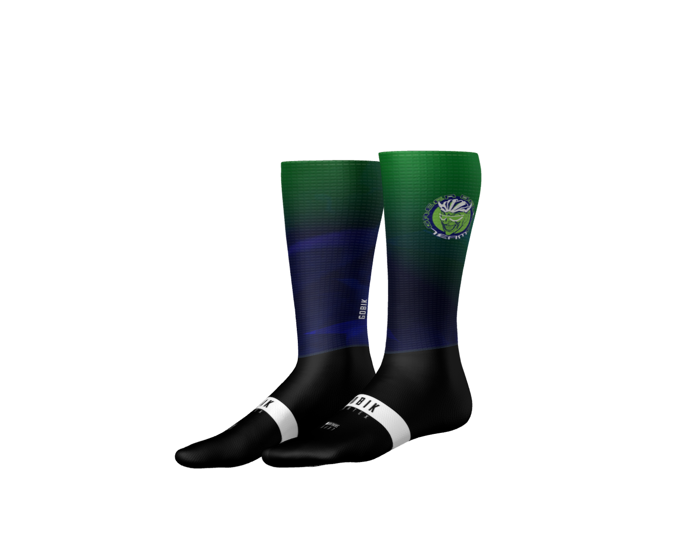 Vortex Dusk Cycling Sock - Team Green Devils