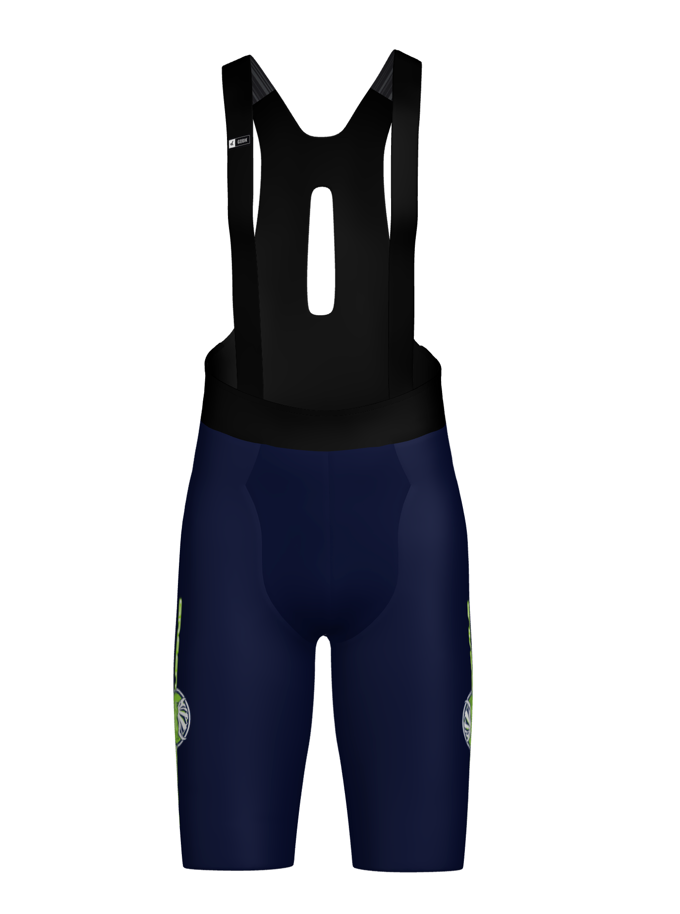 X Print Cycling Bib Shorts - Team Green Devils