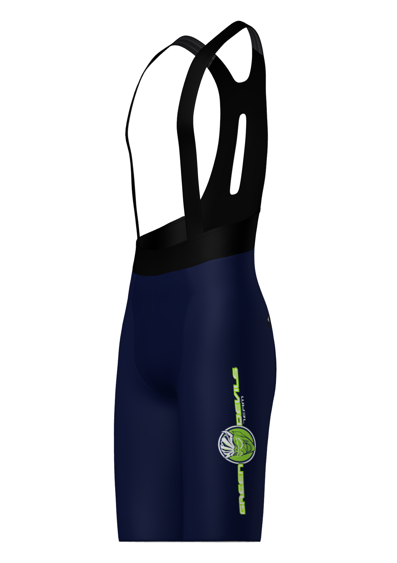 X Print Cycling Bib Shorts - Team Green Devils