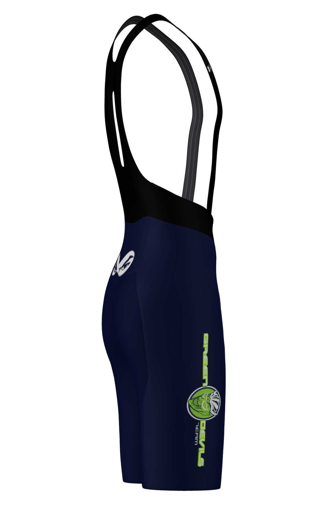 X Print Cycling Bib Shorts - Team Green Devils