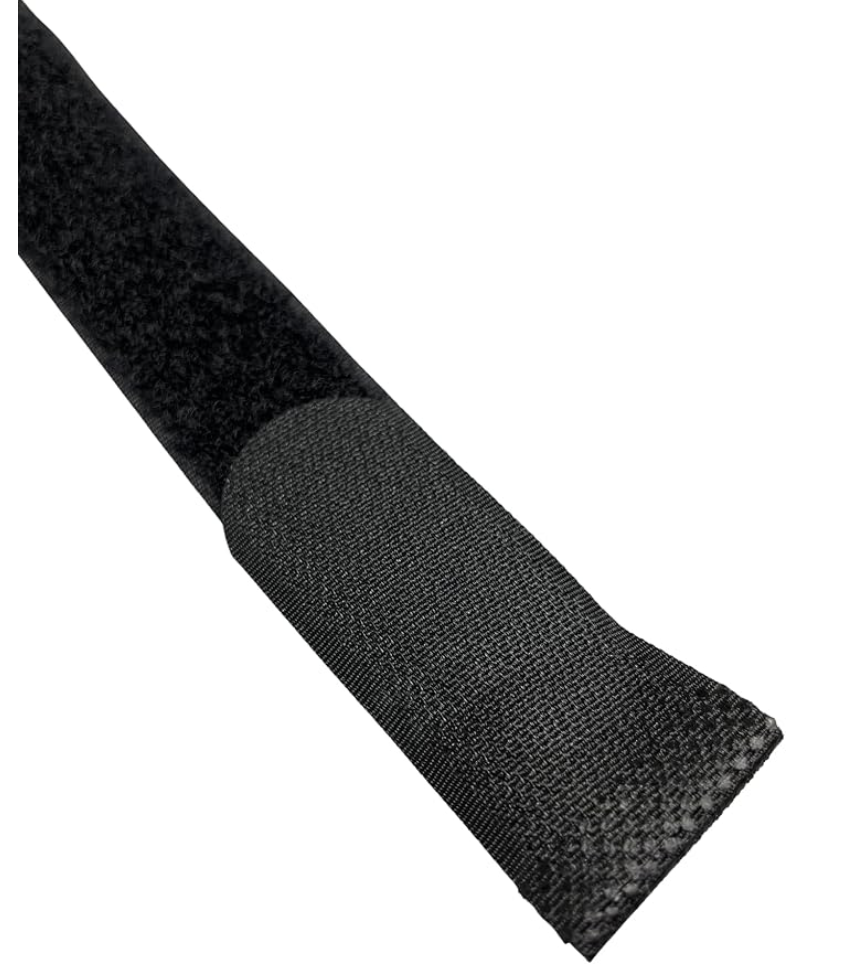 Confezione da 2 fascette fermacavo  gancio e occhiello, riutilizzabili (6 cm x 40 cm)